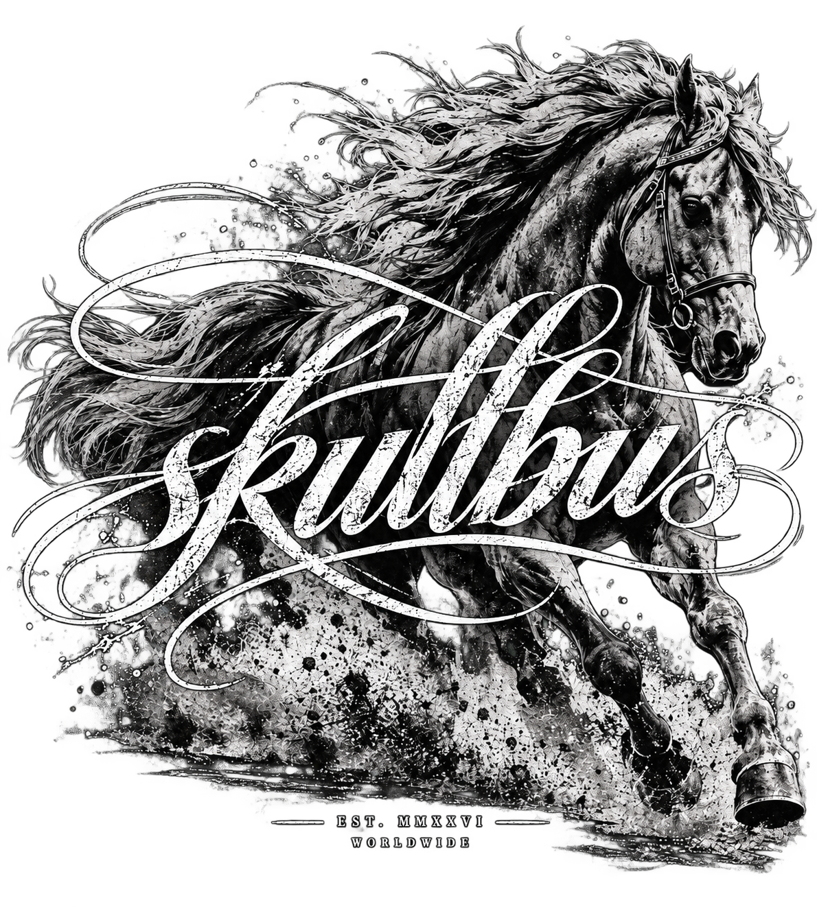 Galloping Horse Art Tee